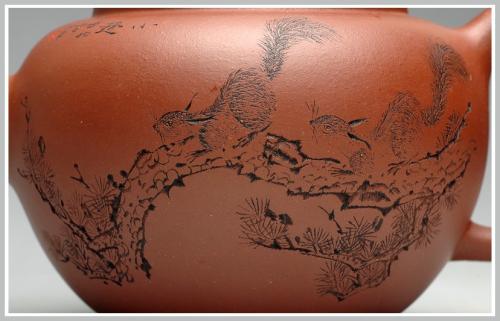 钱伟刚紫砂壶 栩栩如生 松鼠之趣 气韵灵动 福缘 原矿清水泥