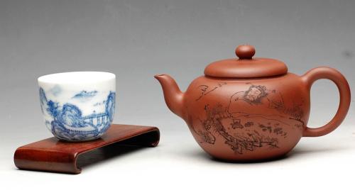 钱伟刚紫砂壶 福在眼前 清水泥福缘 线条流畅 灵动大品 原矿清水泥