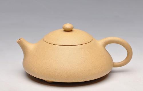 曲峰紫砂壶 非常漂亮的老本山段 仅此一把 西施瓢 本山绿泥