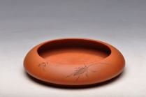 紫砂壶图片：天水牛 生动形象 文玩杂项 手工精品笔洗 - 美壶网