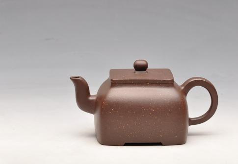 何卫枫紫砂壶 工精实力派 方圆体味 老味紫泥 全手简洁小四方 原矿紫泥