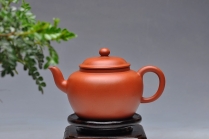 紫砂壶图片：简洁实用 敦实闲味 老朱泥 全手舒和 - 美壶网