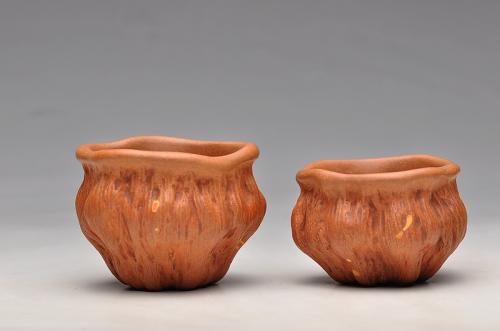 刘景紫砂壶 红段泥 莲蓬杯 最新 原矿降坡泥