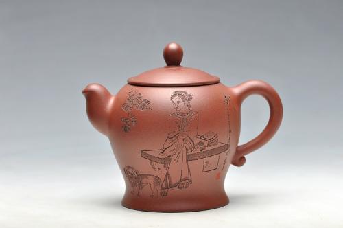 谭华斌紫砂壶 亭亭玉立 娇俏灵动 谭华斌新作  忆江南 原矿清水泥