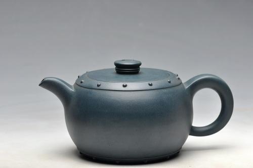 美壶定制紫砂壶 厂壶 正品墨绿泥 八卦鼓  原矿墨绿泥