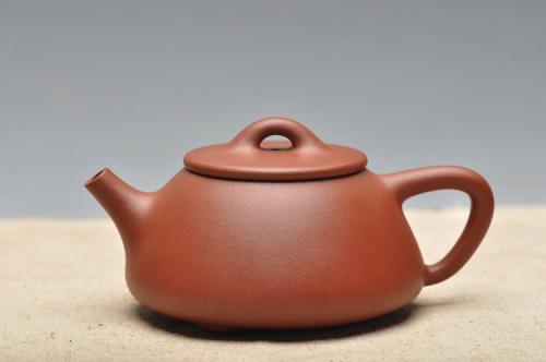 曲峰紫砂壶 质朴简单 素雅典范 平盖石瓢 原矿底槽清