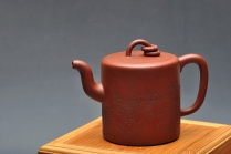 紫砂壶图片：进步之作 全手大双圈 实力作品 李彦雄通景山水装饰 - 美壶网