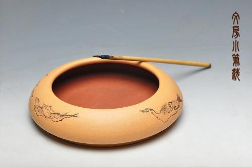 朱牧清紫砂壶 文房雅玩 清雅老味 笔洗 