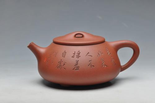 陈进紫砂壶 张听刚装饰 精品全手满瓢 饱满大气 优质底料 