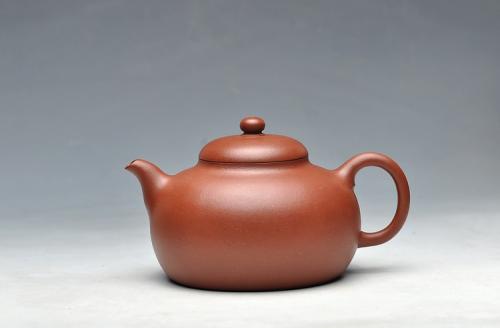 周路健紫砂壶 饱满 秀气 做工精致 全手敦古 原矿清水泥