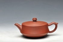 紫砂壶图片：口盖大 适合绿茶 优质青水泥 柱础 - 美壶网