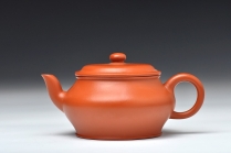 紫砂壶图片：小煤窑朱泥 全手水扁 传统实用 不接受定制 - 美壶网