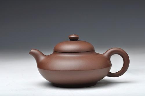 周路健紫砂壶 全手工折肩合欢 有难度的 优质老拼紫 原矿紫泥