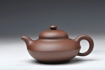 紫砂壶图片：全手工折肩合欢 有难度的 优质老拼紫 - 美壶网