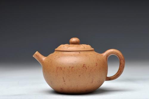 蔡岩峰紫砂壶 砂美 型美  全手贡珠 蔡岩峰新作 炮管一捺底 