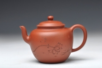 紫砂壶图片：线条流畅 整体高俊 全手雅韵 - 美壶网