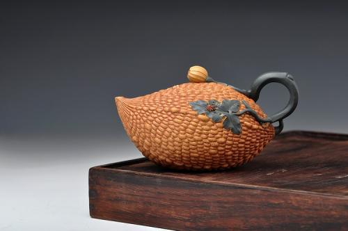 高建芳紫砂壶 经典之作 金铃子 原矿段泥