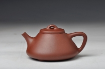 紫砂壶图片：骨肉均挺 挺拔俊雅 全手工子冶石瓢 优质底槽青 - 美壶网