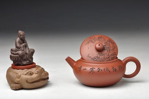 钱伟刚紫砂壶 姑苏城外寒山寺 夜半钟声到客船 璞玉 原矿清水泥