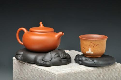 美壶定制紫砂壶 猪猪总动员 杯托 壶托or茶宠 趣味~  
