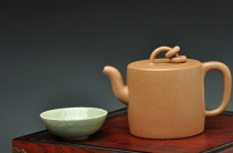 紫砂壶图片：潘小东全手新作 油润老段泥之双圈 敦厚老味足 - 美壶网