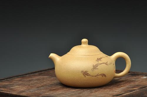 朱牧清紫砂壶 上善若水之玉乳 原矿段泥