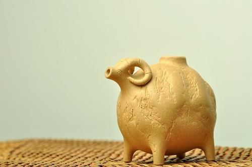 施奇华紫砂壶 ~ 可爱的文房水注~萌茶宠之吉羊 