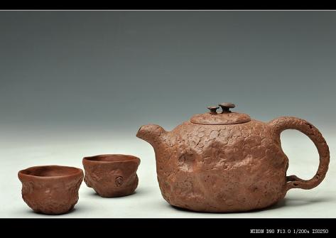 谢多莲紫砂壶 谢多莲最新作品 薄胎 全手大龚春套壶 原矿紫泥