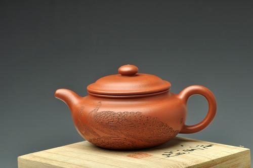 谭华斌紫砂壶 谭华斌近作 传统实用 全手凤凰仿古 细刻入丝 原矿清水泥