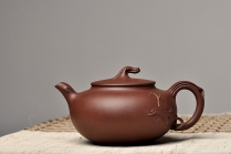 紫砂壶图片：线条流畅 韵味十足 简意花器 全手工花趣 - 美壶网