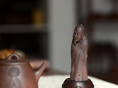 美壶定制紫砂壶 树桩老人  神态生动 原矿紫泥