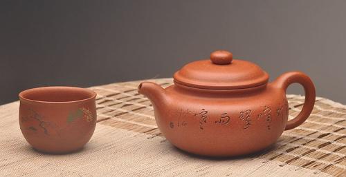 陈进紫砂壶 器形端庄 优质降坡泥 颇有玩味~ 全手仿古 原矿降坡泥