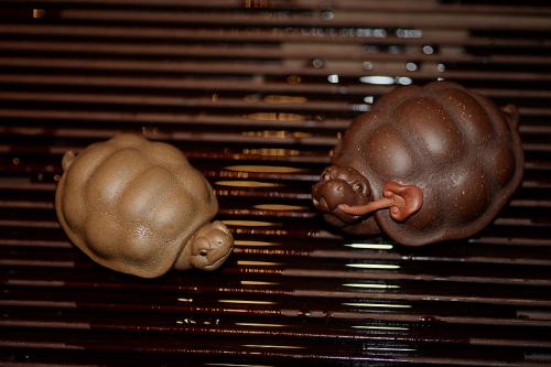 美壶定制紫砂壶 龟虽寿之小龟o(∩_∩)o  茶盘宠物~ 原矿段泥