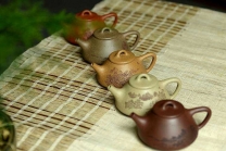 紫砂壶图片：全手文气五彩石瓢 - 美壶网