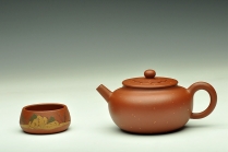 紫砂壶图片:温文尔雅 素雅精致 全手铺砂明华 - 美壶网