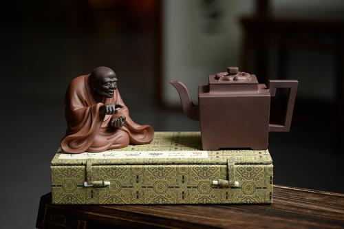 美壶定制紫砂壶 托款仿老壶 清乾隆风格 全手四方 欣赏 原矿紫泥