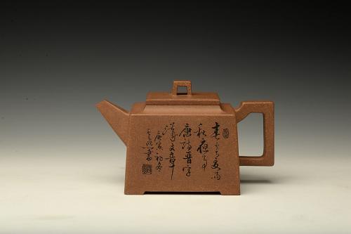 张云熙紫砂壶 精品老段 古韵十足 挺拔刚劲 全手镶片 中正壶 原矿段泥