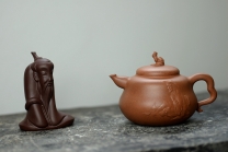 紫砂壶图片：潘小东原创 真 善 美 原矿老段泥 全手济公葫芦  - 美壶网