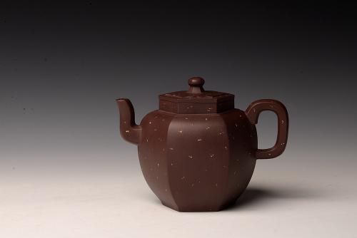 钱伟刚紫砂壶 钱伟刚 铺砂六方 原矿紫泥铺砂  原矿紫泥