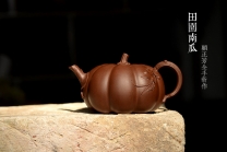 紫砂壶图片：花货奇才顾正芳新作 灵韵秀雅 全手南瓜 田园丰韵~ - 美壶网