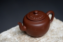 紫砂壶图片：刘世涛自撰壶铭 大富贵菱花 浑厚大气 装饰耐品~ - 美壶网