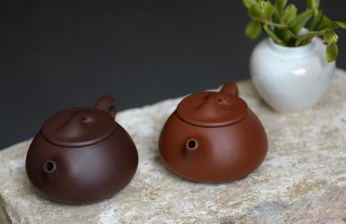 美壶定制紫砂壶 美壶特惠之石瓢对壶 传统实用 紫砂入门必选 原矿清水泥