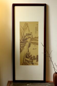 张听钢紫砂壶 张听刚新意装饰 山水壁画 韵味十足 