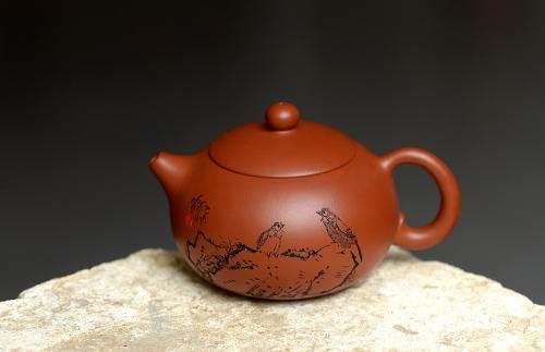 朱牧清紫砂壶 小巧可人 实用有趣 原矿赵庄朱泥之西施 原矿朱泥