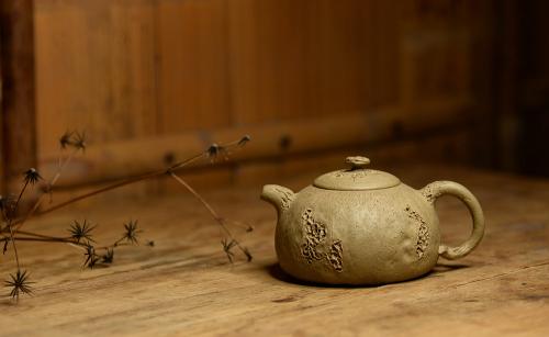 马建鹏紫砂壶 肌理丰富 拙味~ 全手薄胎龚春 ~沧桑质感 原矿段泥