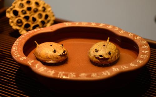 施奇华紫砂壶 施奇华特色全手茶宠 夏日风情 全手七彩鱼 茶盘尤物 