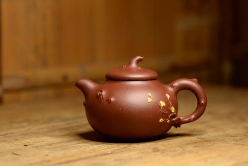 单志萍紫砂壶 单志萍作品 大气饱满 实用花器 凌寒 原矿清水泥