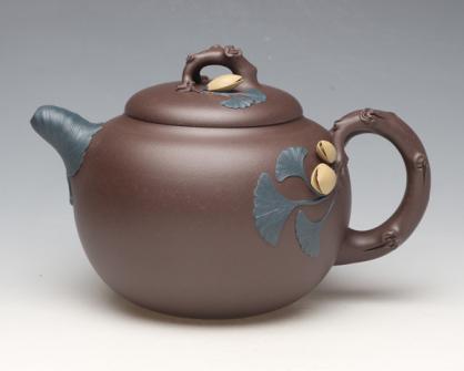 陈焱紫砂壶 开心果 原矿紫泥