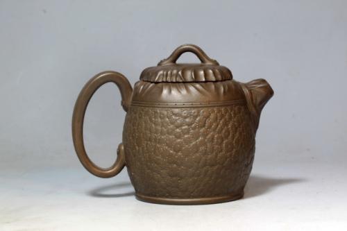 徐雪娟紫砂壶 皮桶壶 原矿底槽清