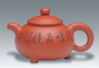 紫砂壶图片：力士壶 谭泉海装饰 - 美壶网